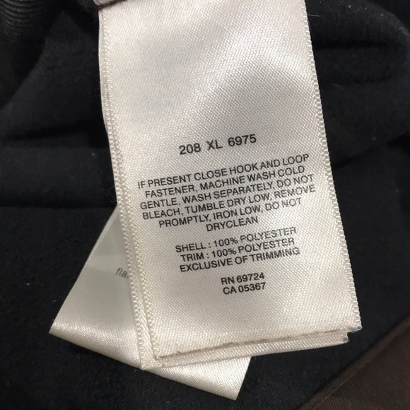 COLUMBIA brown faux fur hood lining zipper front jacket size Large - Picture 10 of 10